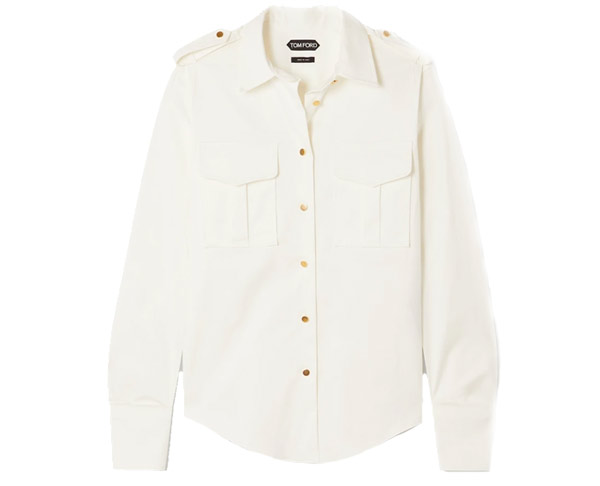 Cotton-blend satin shirt – Tom Ford